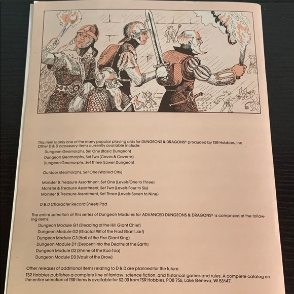1978 Advanced Dungeons & Dragons Tomb of Horrors with bonus map - Picture 2 of 10